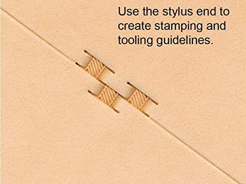 Realeather T110100 ModelerStylus Doublesided Leathercraft Tool 65 WoodStainless Steel 1Unit - Image 3