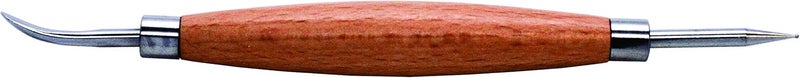 Realeather T110100 ModelerStylus Doublesided Leathercraft Tool 65 WoodStainless Steel 1Unit - Image 2