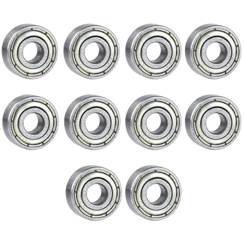 Wolfride 10Pcs Router Bit Bearing Set Top Bearings for Flush Trim Router Bit|Interior Dia: 3/16” & Outer Dia: 1/2” - Image 5