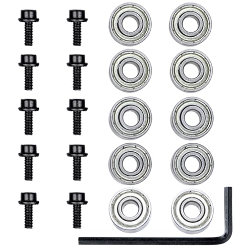 Wolfride 10Pcs Router Bit Bearing Set Top Bearings for Flush Trim Router Bit|Interior Dia: 3/16” & Outer Dia: 1/2” - Image 4
