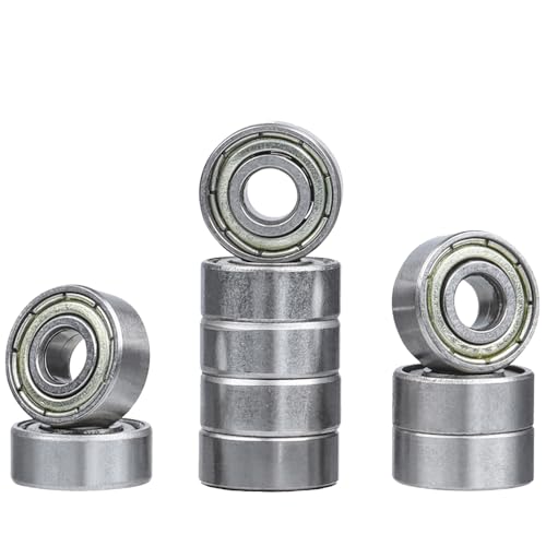 Wolfride 10Pcs Router Bit Bearing Set Top Bearings for Flush Trim Router Bit|Interior Dia: 3/16” & Outer Dia: 1/2” - Image 3