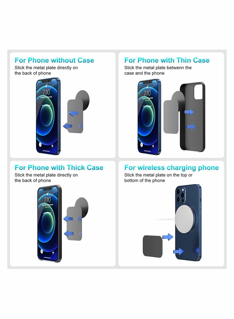 Excefore Magnetic Phone Car Mount, Cellphone Holder Stand 360 Adjustable - Image 5