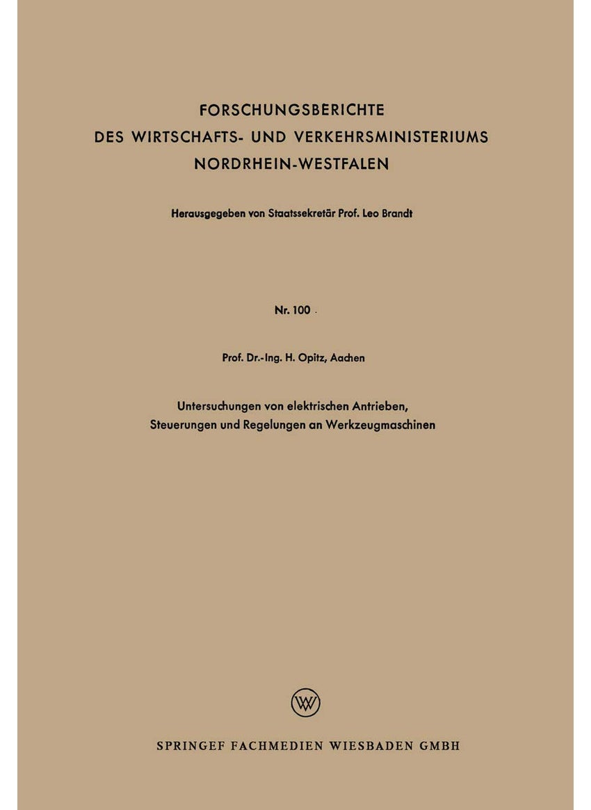 Untersuchungen von elektrischen Antrieben, Steuerungen und Regelungen an Werkzeugmaschinen 