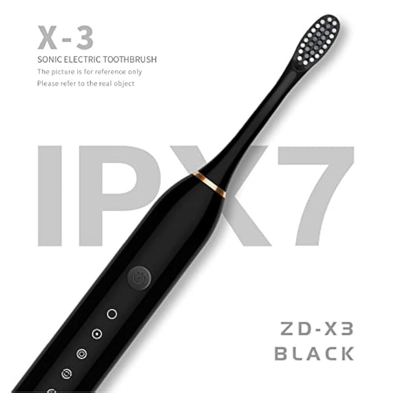Sonic Electric Toothbrushes USB Rechargeable Ultrasonic Tooth Brush with 4 Brush Heads 6 Cleaning Modes and Smart Timer IPX7 Waterproof Cleaning Toothbrushes for Adults and Kids - Image 5