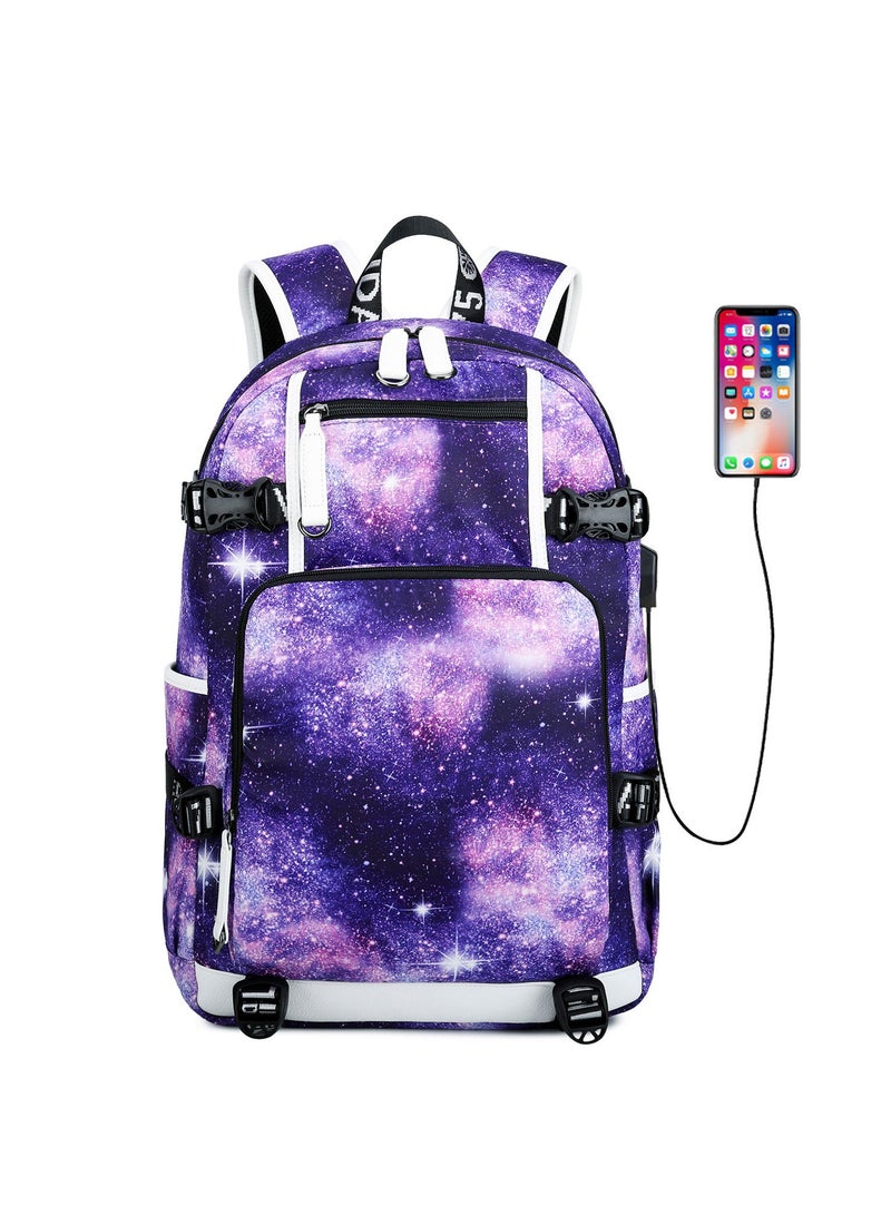 Aolida 1-Piece Men's Korean Version Laptop Backpacks Minimalist Middle School Student Backpack Heat Transfer Printed Casual Backpack - Image 4