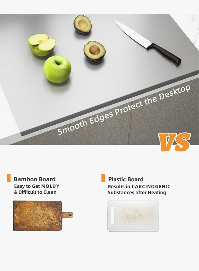 كورفوس ألواح تقطيع KORVOS من الفولاذ المقاوم للصدأ 304 (مقاس كبير 60x50 سم) - Image 3