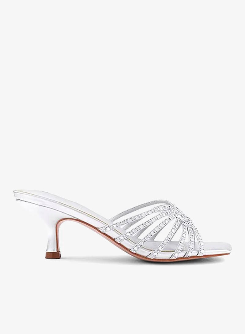 كابلي صنادل نسائية مسطحة منزلقة