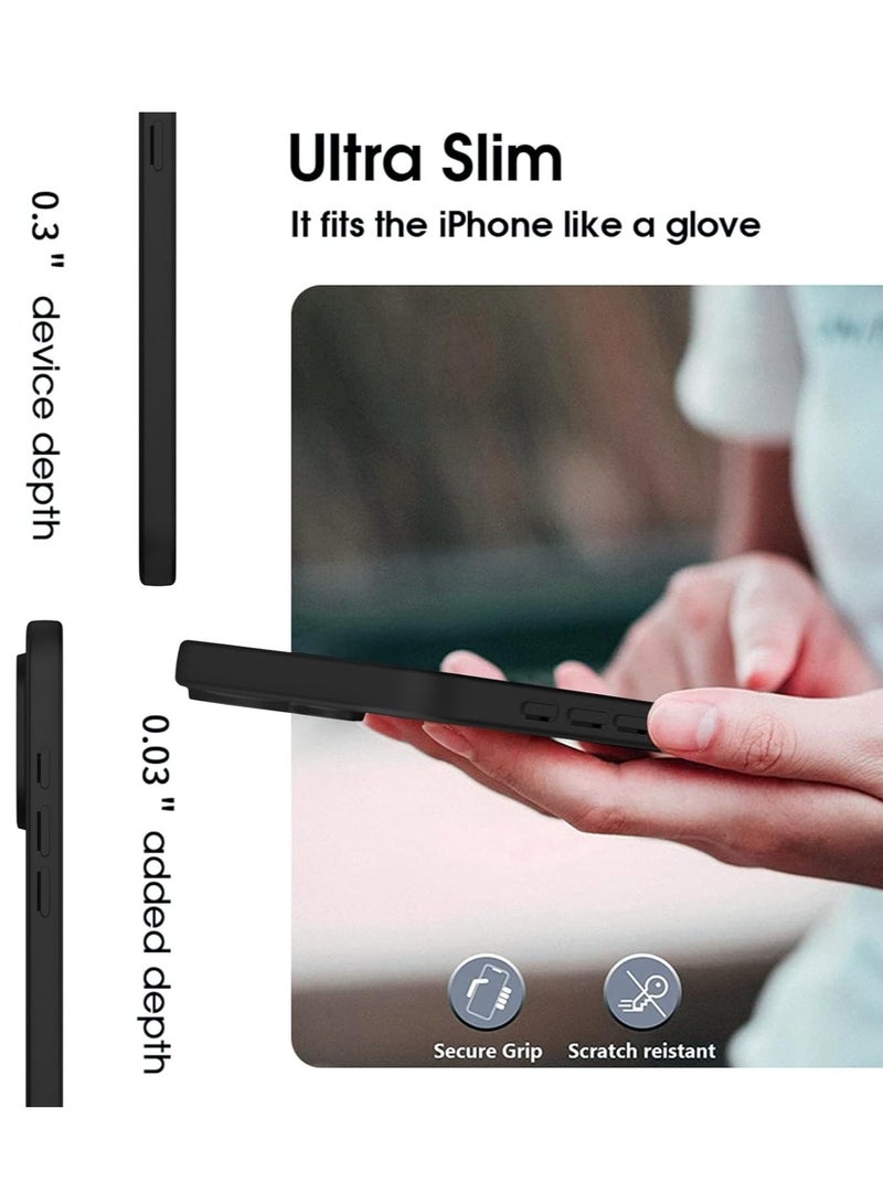 Ultra-Thin Matte Case for iPhone 16 with Upgraded Camera Lens and Screen Protectors – Black - Image 4