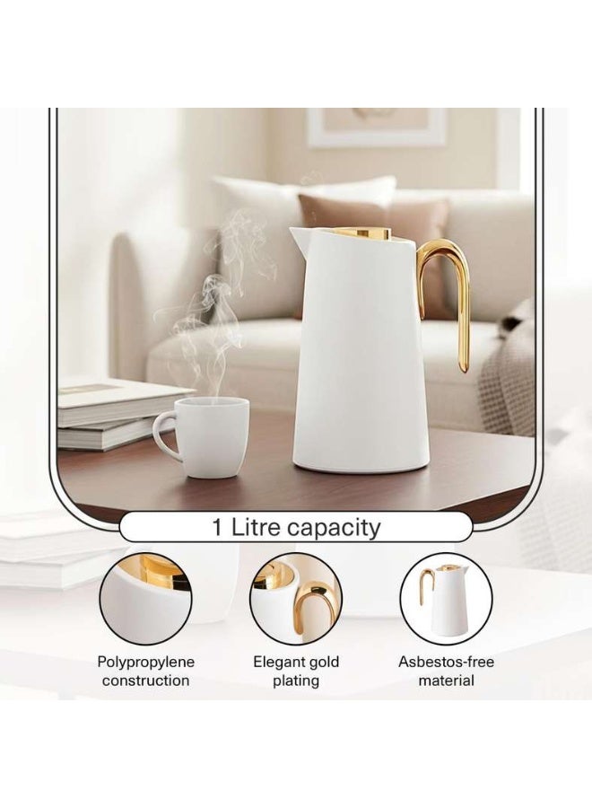 Pan Home Inaya Vacuum Flask 1L - White - Image 4
