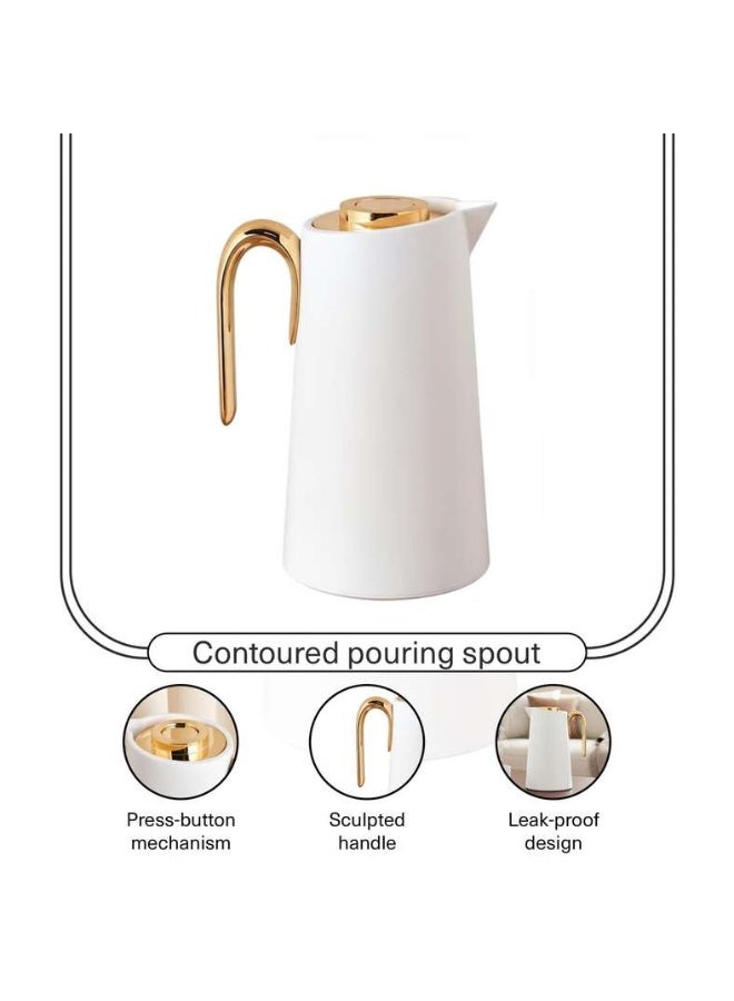 Pan Home Inaya Vacuum Flask 1L - White - Image 5