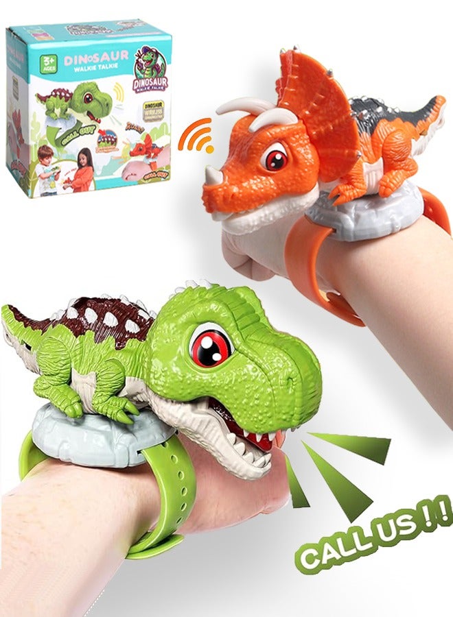 2PCS Toy Walkie Talkie for Kids, Dinosaur Walkie-Talkie Communication Game For Children for Camping, Hiking, kids toys,Gifts for Gifts For Kids 3+ Years  - Image 1