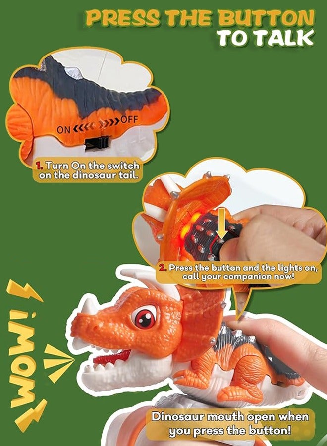 2PCS Toy Walkie Talkie for Kids, Dinosaur Walkie-Talkie Communication Game For Children for Camping, Hiking, kids toys,Gifts for Gifts For Kids 3+ Years  - Image 3