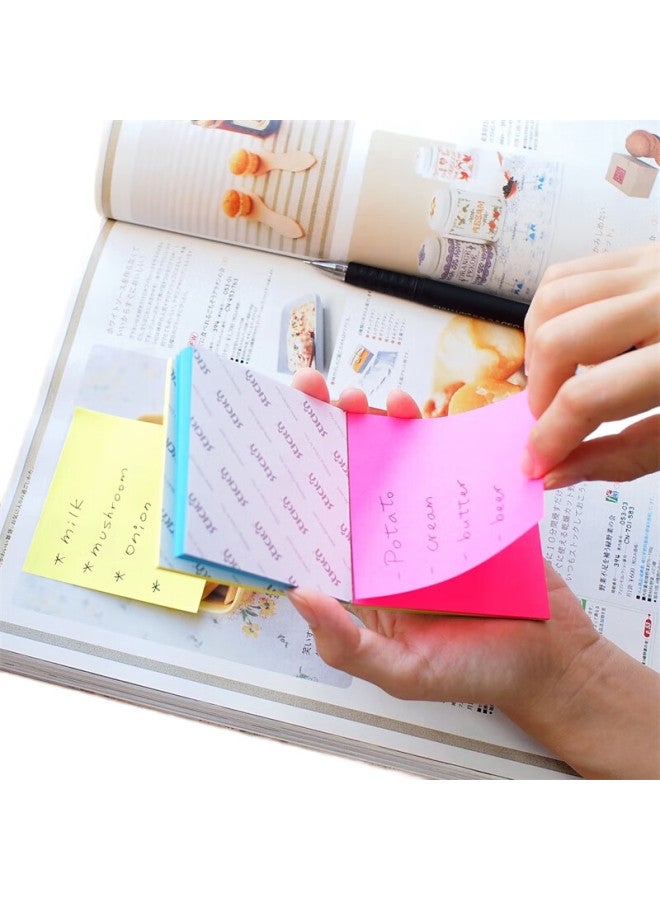 Stickn Magic Sticky Notes Memo Pads 76*101Mm, Pastel 4 Colors, 100 Sheets/Book, 31102 - Image 1
