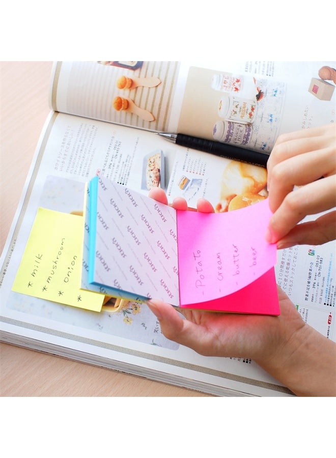 Stickn Magic Sticky Notes Memo Pads 76*101mm, Pastel 4 Colors, 100 Sheets/book, 31102 - Image 3