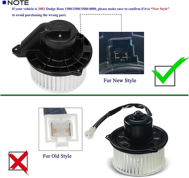 YHTAUTO مجموعة محرك مروحة تكييف YHTAUTO لجيب جراند شيروكي وسلسلة دودج رام - Image 2