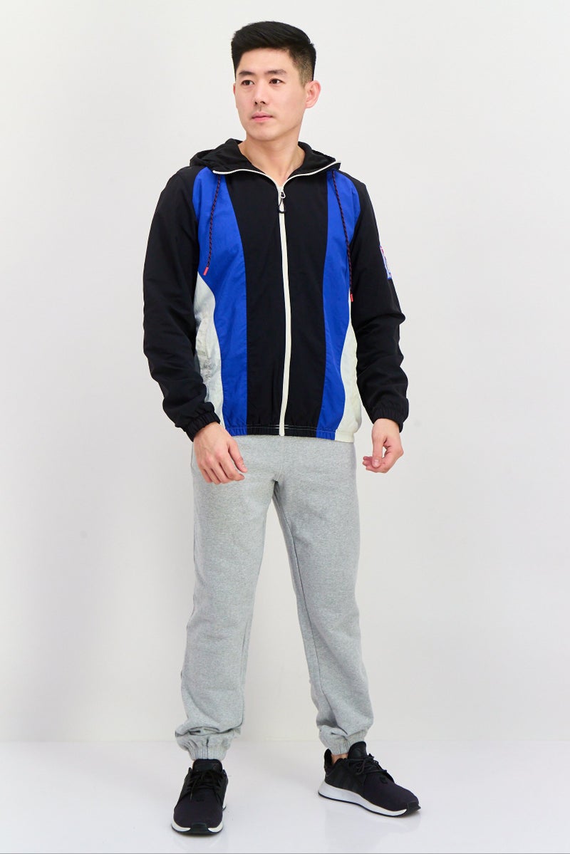 Reebok Men Sportswear Fit Long Sleeve Training Hooded Jacket, Black - Image 2