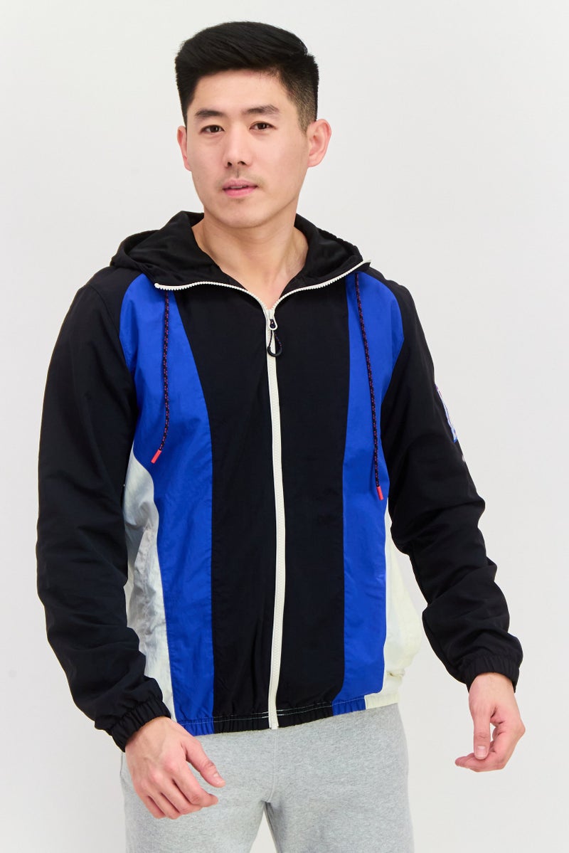 Reebok Men Sportswear Fit Long Sleeve Training Hooded Jacket, Black - Image 1