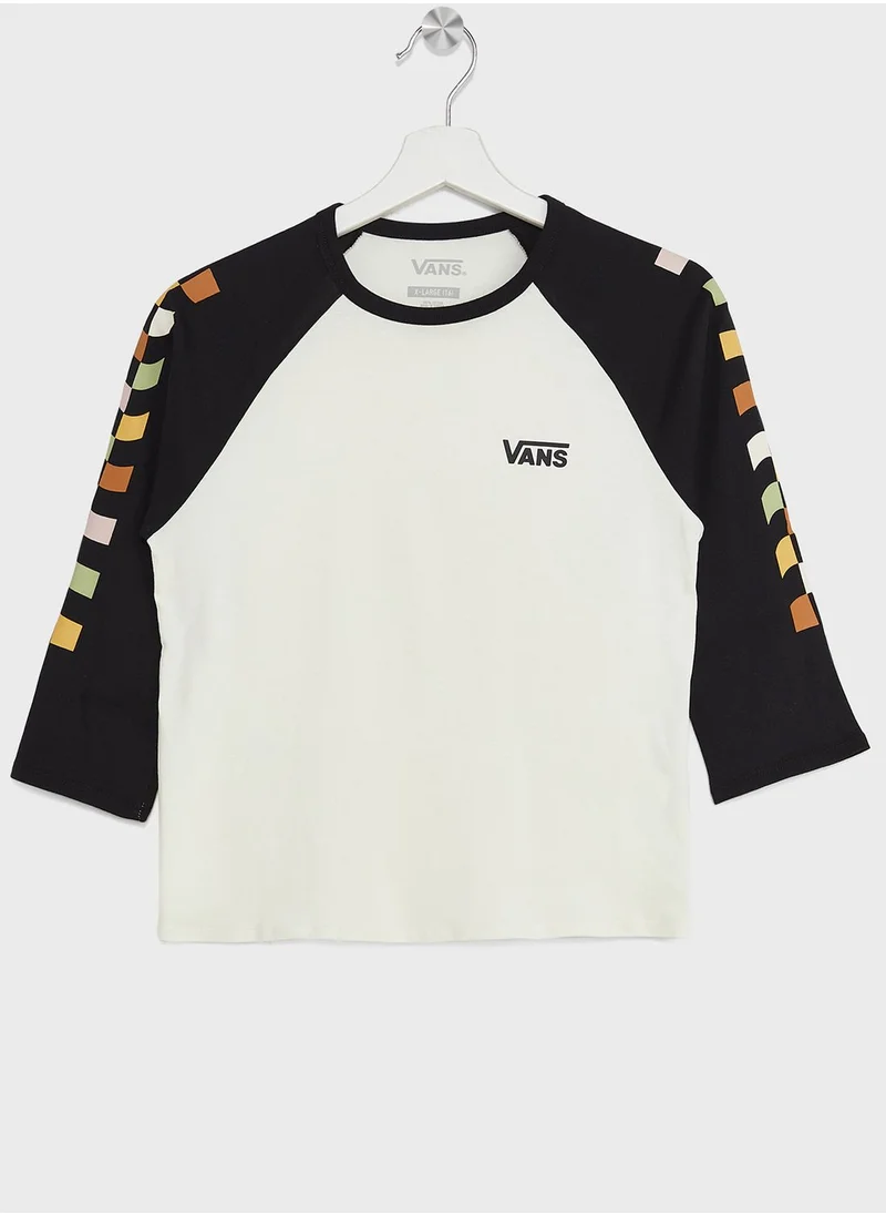 VANS Youth Raglan Printed T-Shirt