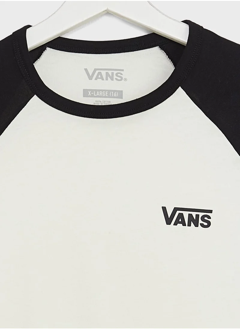 VANS Youth Raglan Printed T-Shirt