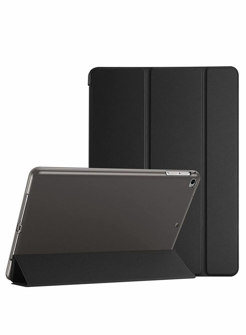 Captaintech Case for iPad 9.7 inch 2018/2017 Model 6th/5th Generation Ultra Slim Lightweight Smart Trifold Flexible Soft TPU Back Cover Steady Stand Protective Auto Wake Sleep - Image 1
