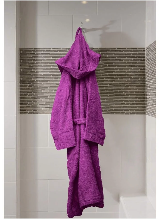 بليس كاسا أساسيات المنزل - رداء حمام بغطاء رأس للجنسين - 100% قطن، فائق النعومة، عالي الامتصاص للنساء والرجال - مثالي للاستخدام اليومي، للجنسين والبالغين