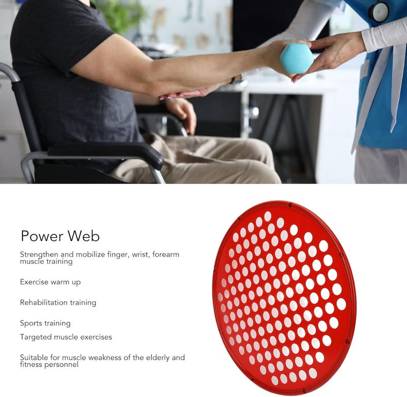 كلاراكو شبكة تمارين اليد Power Web، شبكة مقاومة لليد بثلاثة ألوان، شبكة مقاومة رياضية لليد، شبكة مقاومة قابلة للتعديل (أخضر) - Image 2
