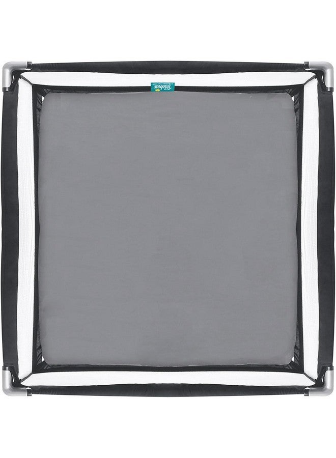 بيلوبان ملاءات مربعة ملائمة للعب/حظيرة اللعب، مثالية لغرفة جديدة 2 / حظيرة لعب محمولة من TotBloc، عبوة من قطعتين، مصنوعة من الألياف الدقيقة فائقة النعومة، ملاءة ملائمة للعب، باللون الرمادي. - Image 2