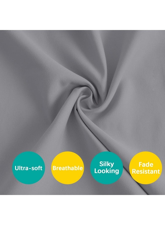 بيلوبان ملاءات مربعة ملائمة للعب/حظيرة اللعب، مثالية لغرفة جديدة 2 / حظيرة لعب محمولة من TotBloc، عبوة من قطعتين، مصنوعة من الألياف الدقيقة فائقة النعومة، ملاءة ملائمة للعب، باللون الرمادي. - Image 1