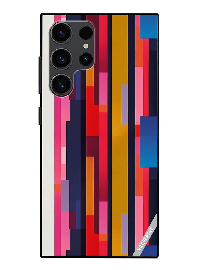 VR CREATIVE Protective Case Cover For Samsung Galaxy S24 Ultra Abstract Pattern 3D Design Multicolour - Image 1