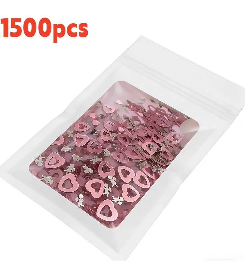 Purple PVC Sparkle Beads 1500 Pieces 12mm for Wedding DIY Crafts Decor - Image 1