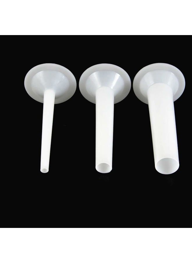 esowemsn A Set of 3pcs Plastic Sausage Stuffing Tubes Manual Sausage Stuffer Funnels for Meat Grinder Funnel Attachment Kit Food Grade Meat Grinder - Image 1