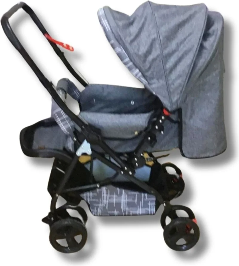 Vav Baby Dual Comfort Line Double Stroller Gray