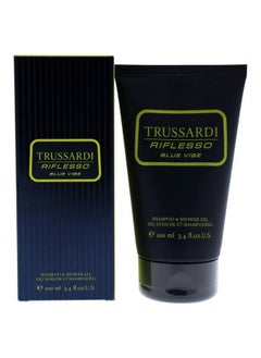 TRUSSARDI Riflesso Blue Vibe Men Shampoo And Shower Gel 3.4 Oz  - Image 2