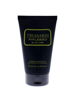 TRUSSARDI Riflesso Blue Vibe Men Shampoo And Shower Gel 3.4 Oz  - Image 3