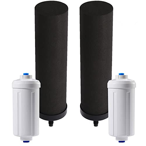 Huining Black Water Filtration System with Fluoride Filters for Purification - Gravity Water Filter for Survival - Image 1