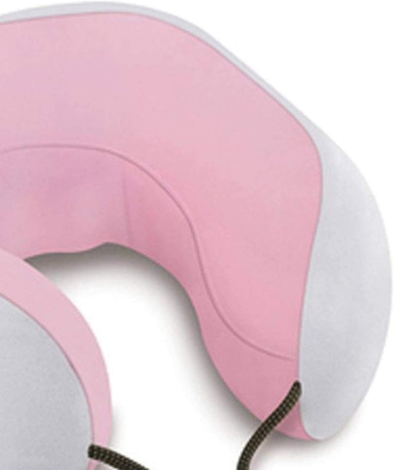 U Shaped Travel Pillow Memory Foam Neck Support Cushion Ergonomic Cervical Pillow Soft Portable Airplane Neck Pillow for Sleeping Office Car Flight Travel Accessories (Pink) - Image 3