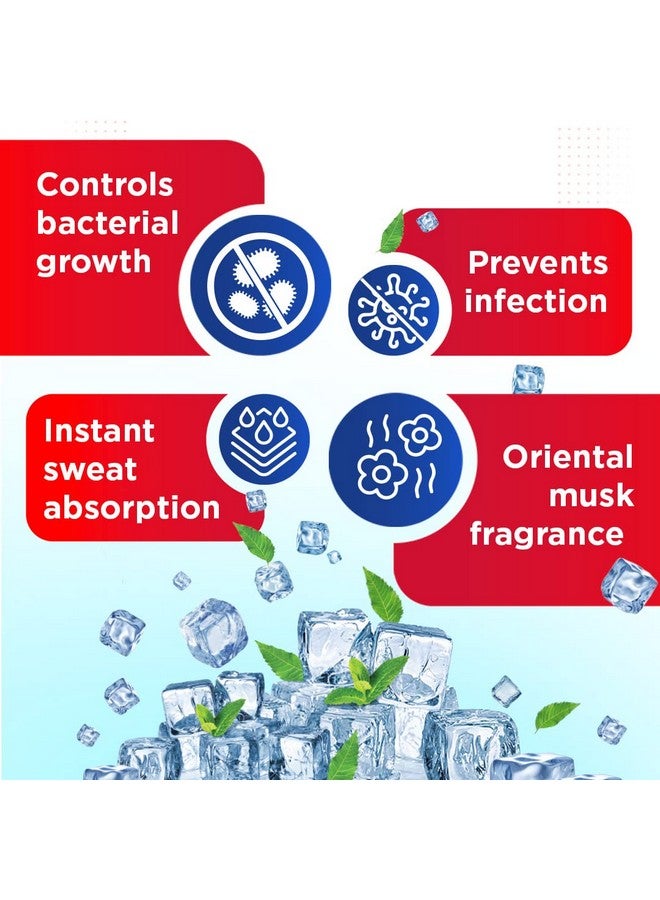 Candid بودرة كانديد للحرارة الشائكة | تخفيف من الطفح الجلدي والحرارة الشائكة | نيم ونعناع للتبريد | تخفيف مهدئ من الحكة والحرقة | امتصاص العرق | يتحكم في نمو البكتيريا | 120 جرام - Image 4