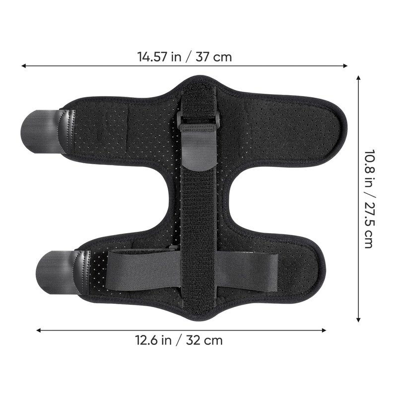 Breathable Fixed Ankle Brace and Foot Brace Black Ankle Sprain Support with Pressure Exercise for Drop Foot Relief - Image 2