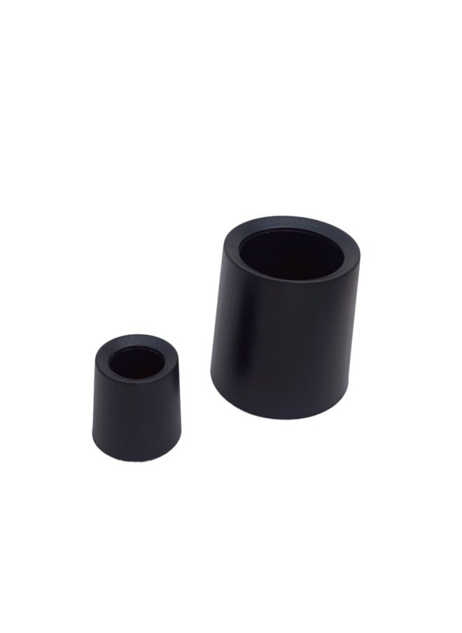 null - Miniature Sponge Mop Diy Mini Trash Can Dustpan Broom Model 6 Points 12 Points Doll House Furnishings-Color:Black 6-point Trash Can Two-piece Set - Image 1