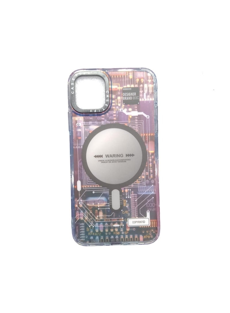 غطاء حماية لهاتف آيفون ١١ برو ماكس مع طباعة أنيقة