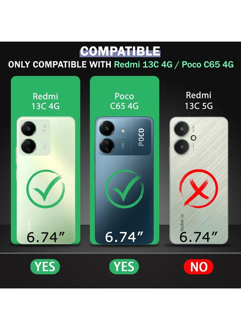 Xiaomi Redmi 13C Back Case Clear Cover Soft Flexible TPU Transparent Shockproof Protective Cover Reinforced Bumper Edges for Xiaomi Redmi 13C Clear  - Image 2