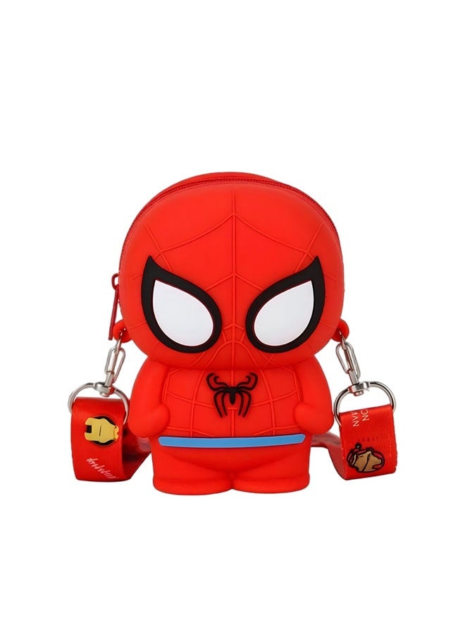 SPIDERMAN kids' single-shoulder bag, cute cartoon silicone mini wallet, children's SPIDERMAN cartoon single-shoulder bag with an adjustable shoulder strap, perfect for giving to kids or as a birthday gift. - Image 5