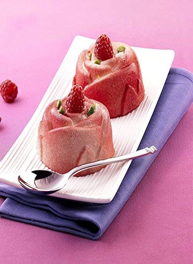Wetco 6-Cavity Rose Flower Candy Chocolate Making Baking Silicone Mold, Random Color - Image 5