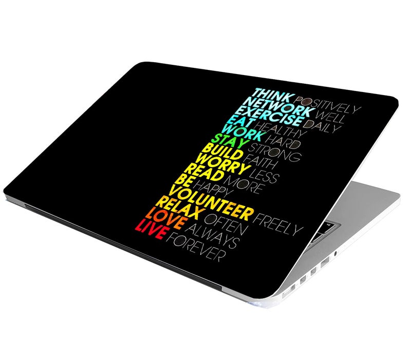 BAEYE Full Laptop Skin Stickers HD Quality Sticker for Laptops Upto 15.6" (Dustproof|Waterproof|Scratchproof|Reusable) - BE Network FL1 - Image 2