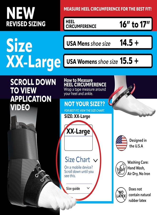 Braceapedia SportLock EZ8 Lace Up Ankle Brace for Women & Men - Ankle Support Foot Brace with Removable Side Stabilizers - Compression Sport Strap for Sprains, Athletic Training & Workout, 2XLarge - Image 2