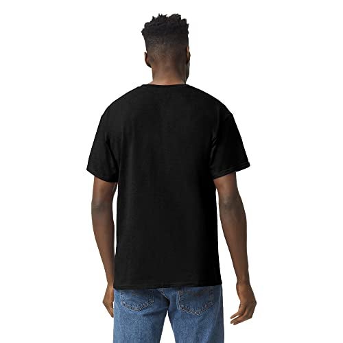 Gildan Unisex Adult Heavy Cotton T-Shirt, Style G5000, Multipack, Black (10-Pack), Large US - Image 3