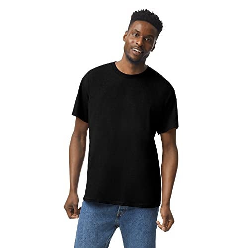 Gildan Unisex Adult Heavy Cotton T-Shirt, Style G5000, Multipack, Black (10-Pack), Large US - Image 2