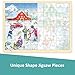 MoinKidz Christmas Puzzles for Kids Ages 35 100 Piece Puzzle for 3 4 5 6 7 8 Year Old Winter Snowy Farm Wooden Jigsaw Puzzles for Kids Ages 48 with Storage Tray - Image 4