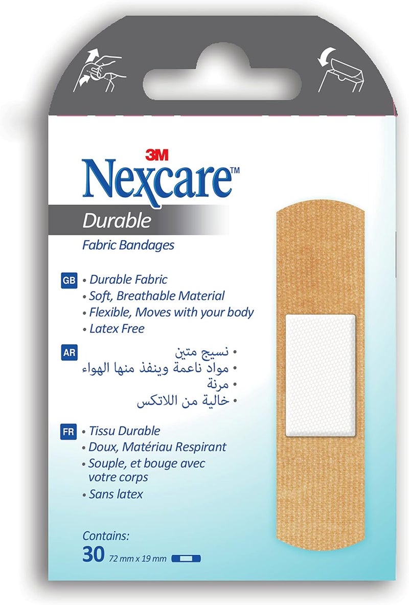 Nexcare لصقات نيكسيكير القماشية الثقيلة - 30 قطعة - Image 2