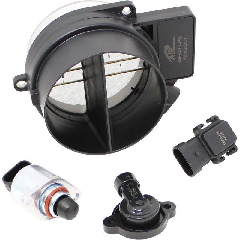 AIP Electronics Engine Tune Up Kit with Throttle Position Sensor, Idle Air Control Valve, Mass Air Flow & MAP Sensor for 99-03 Chevy GM LS1 LS6 - Image 2